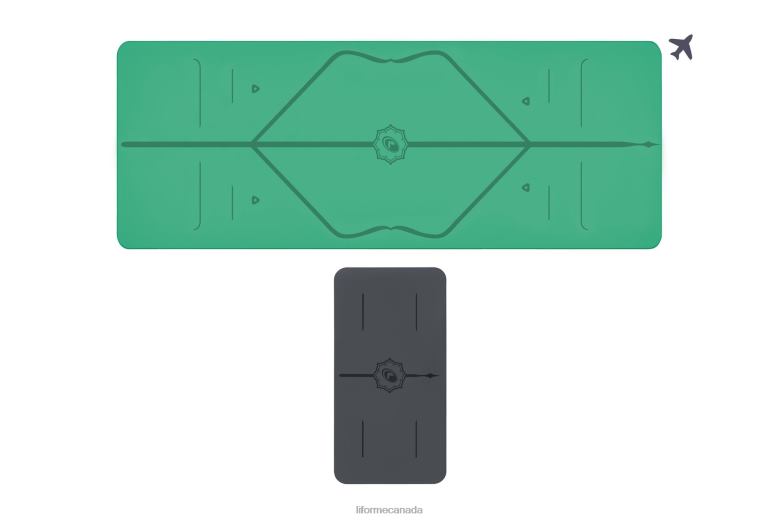 Liforme Travel Mat and Yoga Pad Bundle Classic Yoga Mats 6XP8P64