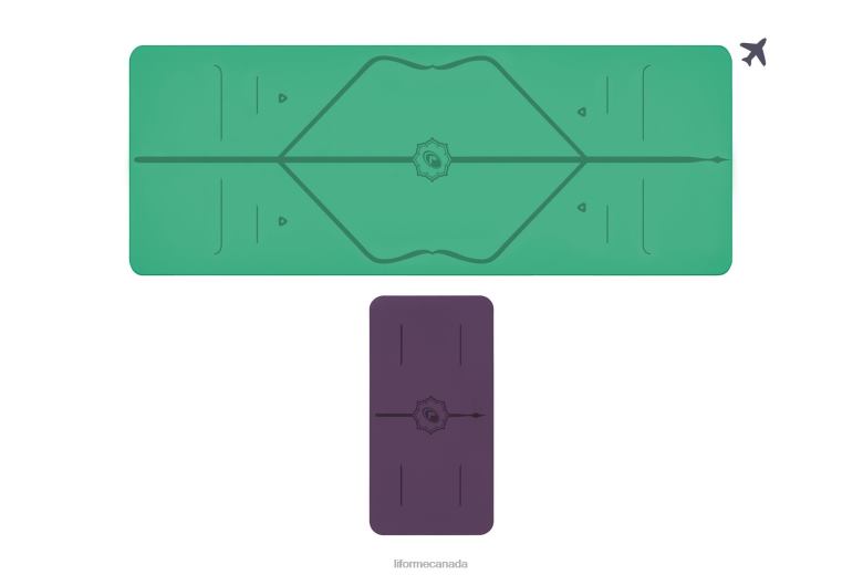 Liforme Travel Mat and Yoga Pad Bundle Classic Yoga Mats 6XP8P64