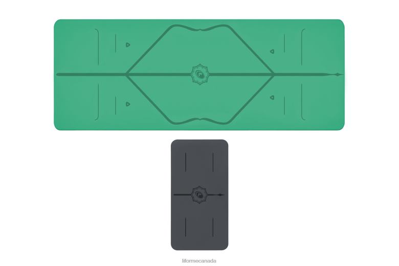 Liforme Yoga Mat and Yoga Pad Bundle Classic Yoga Mats 6XP8P63