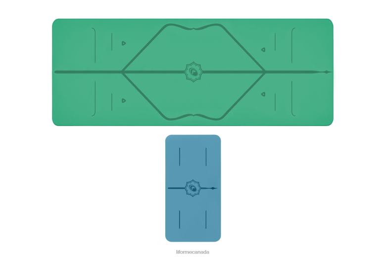 Liforme Yoga Mat and Yoga Pad Bundle Classic Yoga Mats 6XP8P63