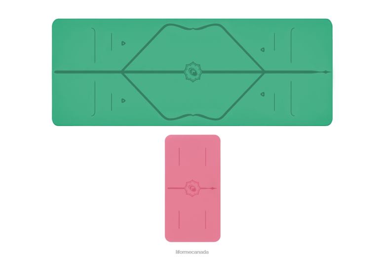 Liforme Yoga Mat and Yoga Pad Bundle Classic Yoga Mats 6XP8P63